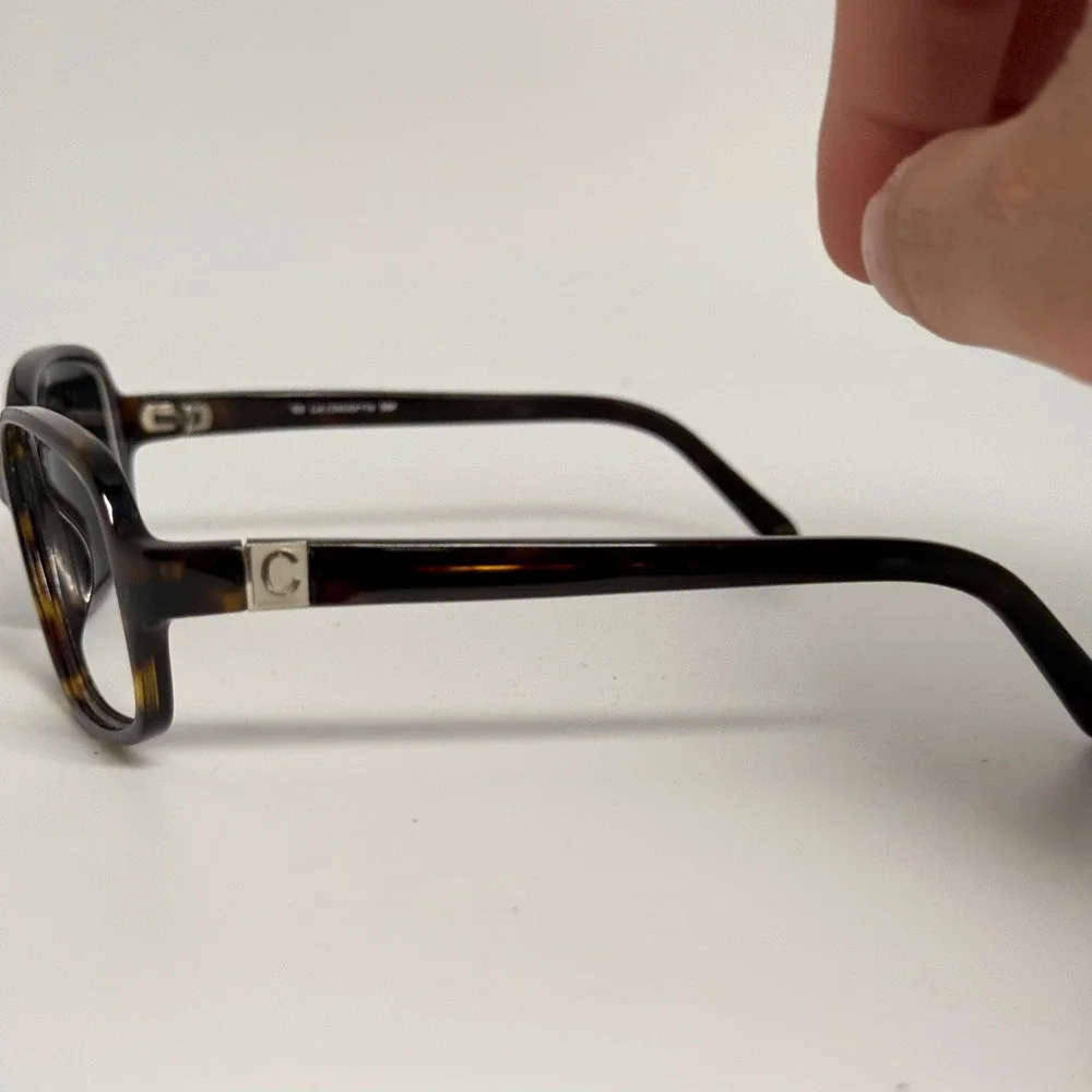 Liz Claiborne L512S 86P Tortoise Shell Oval Eyeglass Frames Silver Logo 125mm